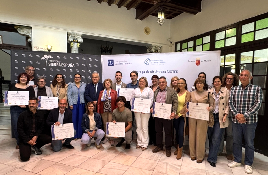 El Territorio Sierra Espu�a celebra la excelencia de su sector tur�stico con la entrega de los distintivos SICTED 2026
